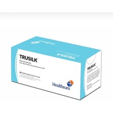 Trusilk Trusılk Emilemeyen Cerrahi Iplik 4-0 (1.5 Metric) 75 cm – Siyah Ipek , Non Absorbable, 12 Adet