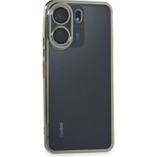 Ulu Pazarlama Xiaomi Redmi 13C Kılıf Razer Lensli Silikon - Gümüş