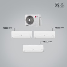 Lg 1+3 Multi Sistem / 12+12+12 Iç Üniteler = 1 Adet Dış Ünite Al Thinq Wi-Fi Kontrolü