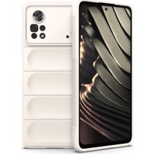 Magicool Xiaomi Poco X4 Pro 5g Kılıf Optimum Silikon - Krem