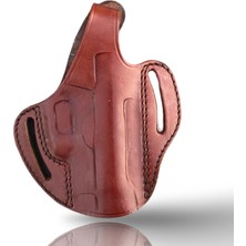 Rigor Universe %100 Hakiki Deri Tabanca Kılıfı Beretta 81/84/85/87 Cheetah Uyumlu Pancake Owb Sağ / Sol El, Siyah & Kahverengi