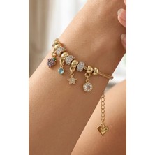 Stainless Steel Çelik Charm Bileklik