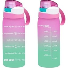 Ulu Pazarlama Motivasyon Su Matarası - Pembe Plastik 1l