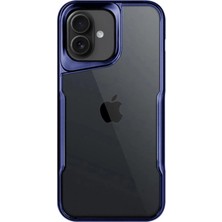 Ulu Pazarlama Apple Iphone 16 Kılıf Boyi Silikon Kapak - Lacivert