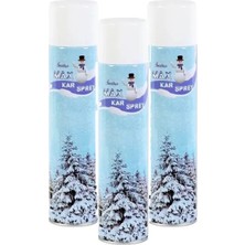 Just Cheap Store 3 Adet Max Kar Köpüğü Spreyi, Eriyen Kar Taneleri, Parti Köpük Karı Yapar Kar Yağdıran Sprey 3X300 ml