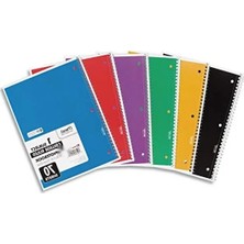 Ulu Pazarlama 70 Yapraklı Renkli Spiral Not Defteri - Çizgili