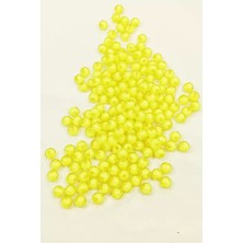 Royaleks Group Yuvarlak Boncuk Içten Boncuklu Bileklik Çanta Boncuğu 8 mm 50 gr Sarı - BNC467