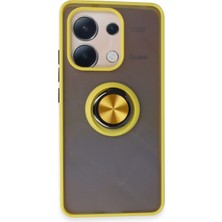 Ulu Pazarlama Xiaomi Redmi Note 13 4g Kılıf Montreal Yüzüklü Silikon Kapak - Sarı