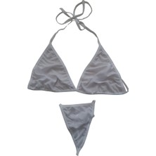 Anastasia Underwear Kadın Bikini 2'li Takım - Beyaz (ANS117)