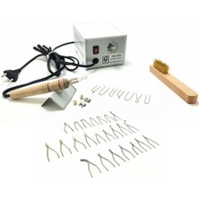 PremiumPort Ahşap Yakma Dağlama Makinesi 33 Uçlu Set Hediye ile Kreatif Tasarım