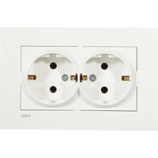 Ulu Pazarlama Beyaz Ikili Topraklı Priz