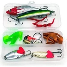 Ulu Pazarlama Silikon Olta Yem Seti - 28 Parça Kaşık ve Aksesuar