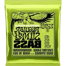 Ulu Pazarlama Düzenli Slinky Nikel Yara Orta Ölçekli Bas Telleri, Ölçü 45-105