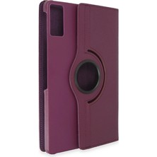 Ulu Pazarlama Huawei Honor Pad 10 12.1 Kılıf 360 Tablet Deri Kılıf - Mürdüm