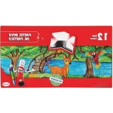 Ulu Pazarlama 12'li Pastel Boya Seti - Renkli ve Yaratıcı Çizim Deneyimi