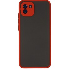 Ulu Pazarlama Samsung Galaxy A03 Kılıf Montreal Silikon Kapak - Kırmızı