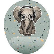 Ulu Pazarlama Minik Sevimli Fil Bilek Destekli Mouse Pad