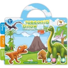 Ulu Pazarlama Yeniden Kullanılabilir Dinozor Temalı Sticker Seti