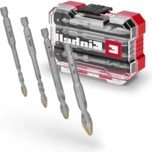 Ulu Pazarlama 4 Parça Karbür Fayans Matkap Ucu Seti (Saklama Kutusu Dahil)