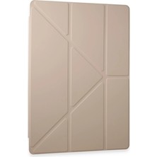 Ulu Pazarlama Samsung Galaxy X910 Tab S9 Ultra 14.6 Kılıf Kalemlikli Mars Tablet Kılıfı - Rose Gold