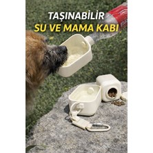 EVORADECO 2’si 1 Arada Taşınabilir Köpek Su ve Mama Kabı | Seyahat & Outdoor Kullanım Sızdırmaz Tasarım 600ML
