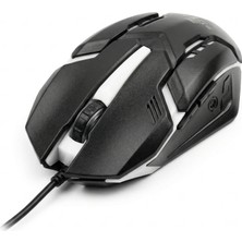 Steep Solid Siyah Kablolu Optik Mouse 1200 Dpı 4 Milyon Tıklama Ömürlü 8g Hızlı Tepki Ergonomik Ofis Mouse Tak Çalıştır Hızlı Kurulum