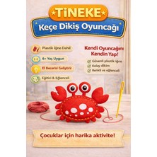 Tineke 1 Adet 3 Yaş Çocuklar Için Eğitici Oyuncak Kendin Yap Montessori Keçe Dikiş El Sanatları Seti Yengeç