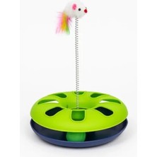 Ulu Pazarlama Interaktif Kedi Oyuncağı - Dönme Toplu ve Tüylü Fare