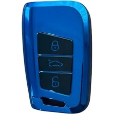 Ulu Pazarlama Akıllı Anahtar Kumanda Kabı Kılıfı - Uyumlu Volkswagen Passat B8