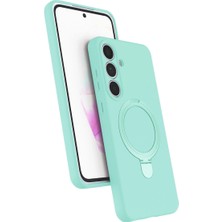 Ulu Pazarlama Samsung Galaxy S24 Fe Regal Magsafe Standlı Kapak - Su Yeşili