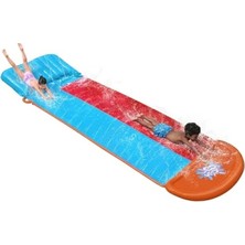 Ulu Pazarlama Çift Kaydıraklı Plastikten Kaydırak Seti, 488 cm