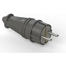 Ulu Pazarlama 16A Kauçuk Topraklı Erkek Fiş - Sanayi Tipi