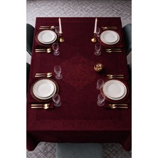 Opia Loom Dertsiz, Leke Tutmaz, Jumbo Boy Bordo Renk Masa Örtüsü