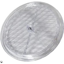 Ulu Pazarlama Şeffaf Doğalgaz Havalandırma Cam Menfezi, 18 cm Çap