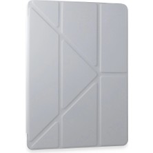 Ulu Pazarlama Samsung Galaxy Tab A9 Kılıf Kalemlikli Mars Tablet Kılıfı - Gri