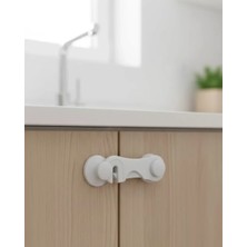 Midas Toptan Home 4 Adet Bebek Güvenlik Dolap Kilidi Çift Taraflı Bantlı Kolay Montajlı Emniyet Seti
