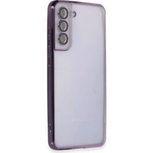 Ulu Pazarlama Samsung Galaxy S21 Fe Kılıf Razer Lensli Silikon - Mor