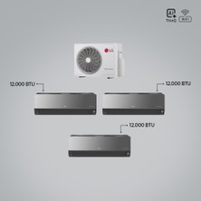 Lg 1+3 Multi Sistem / 12+12+12 Iç Üniteler = 1 Adet Dış Ünite Al Thinq Wi-Fi Kontrolü