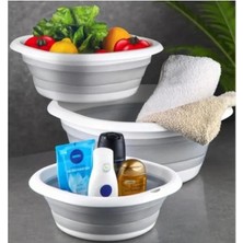 Ulu Pazarlama Katlanabilir Silikon Badya - Dayanıklı ve Taşınabilir Leğen