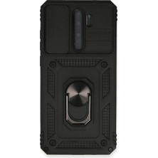 Ulu Pazarlama Xiaomi Redmi Note 8 Pro Kılıf Pars Lens Yüzüklü Silikon - Siyah
