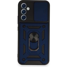 Ulu Pazarlama Samsung Galaxy A54 5g Kılıf Pars Lens Yüzüklü Silikon - Lacivert