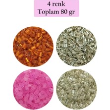 Royaleks Group Kesme Cam Boncuk 2mm - 4 Renk - Toplam 80 Gram - BNC441