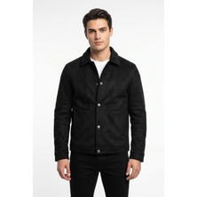 Dynamo Erkek Siyah Regular Fit Mevsimlik Süet Spor Mont BGL-ST05437