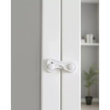 Midas Toptan Home 4 Adet Çok Amaçlı Dolap Güvenlik Kilidi Çocuklara Karşı Koruyucu Çözüm