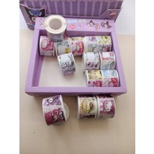 Meyra Accessories Sanrio Kawaii Rulo Sticker (100) Adet Sticker Son Derece Tatlı Hediyelik Gereçler 1ADET Rulo