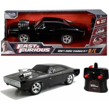 JADA 1:16 Fast & Furious 1970 Kumandalı Dom's Dodge Charger R/t Turbo Araba