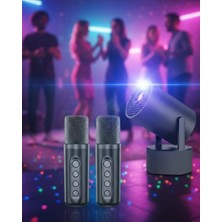 Midas Toptan Home Android Sistemli Projeksiyon Kareoke Cihazı 180° Döner Başlıklı