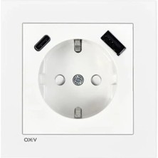 Ulu Pazarlama USB Type A ve C ile Topraklı Priz, Hızlı Bağlantı ve Çarpma Koruması