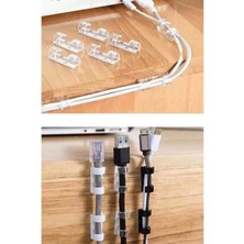 Ulu Pazarlama 60 Adet Kablo Düzenleyici Sabitleyici Klips Seti