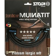 Ulu Pazarlama 3m Ceviz Kaplamalı Açılı Enstrüman Kablosu - Dayanıklı ve Uzun Ömürlü